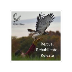 "Rescue. Rehabilitate. Release." Transparent Outdoor Stickers, Die-Cut, 1pcs