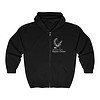 Unisex Heavy Blend™ Full Zip Hooded Sweatshirt - Logo only - White - Image 3