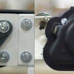Before and After Guarding with a 2 Bolt Bearing Cover