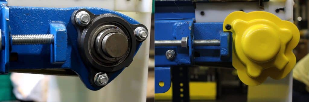 Point guard for industrial machinery safety.