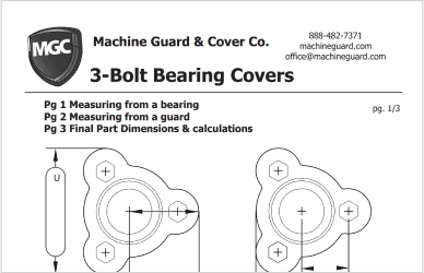 Sizing 2 3 Bolt Bearing Cover Guard Sizing