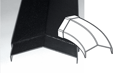 Custom machine guard and cover for industrial safety and protection.