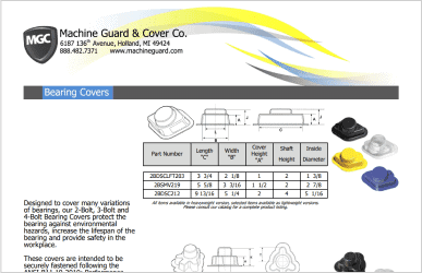 Line Card, Bearing Covers