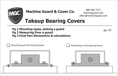 Sizing 5 Take Up Bearing Cover Sizing