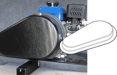 Machine guard and cover for industrial machinery safety.