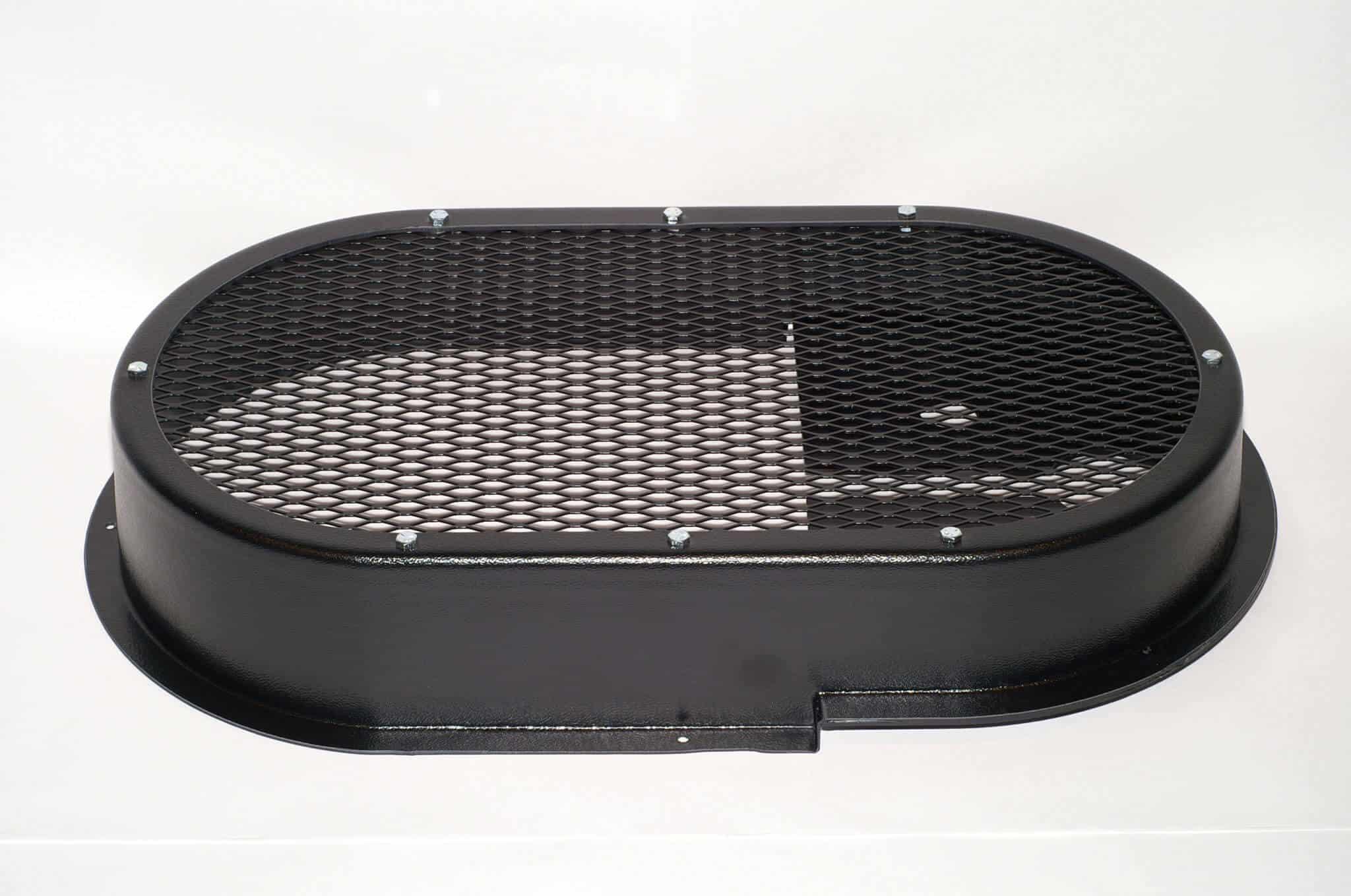 plastic flange metal grill