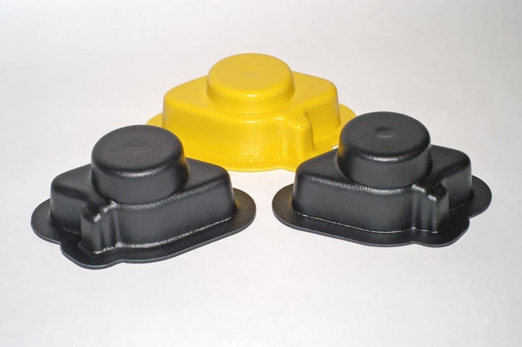 2 bolt bearing cover black yellow plastic