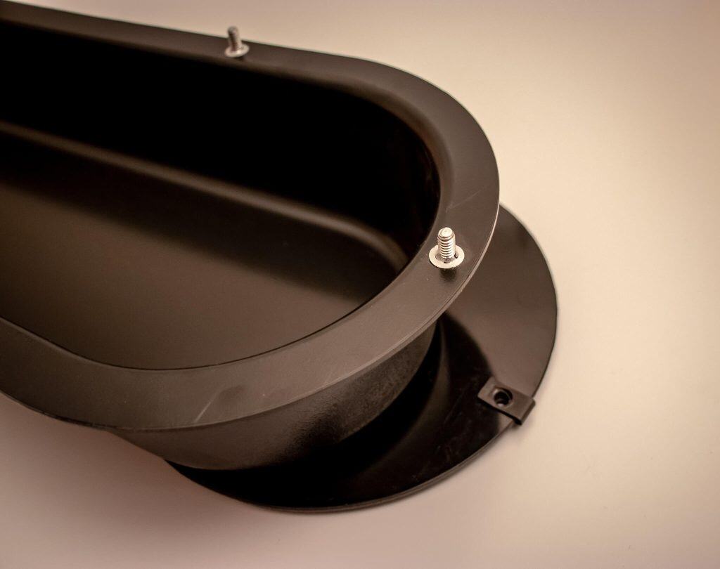 Industrial machine guard cover for safety and protection.