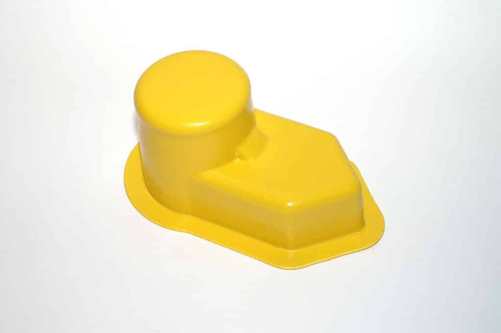 3 bolt flange bracket bearing cover yellow plastic