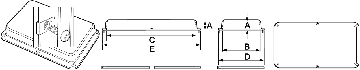 Industrial machine guard and cover for safety and protection.