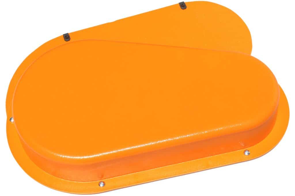 Safety cover for industrial machinery and equipment protection.
