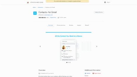 Contacts+ for Gmail