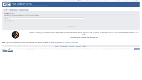W3C CSS validator