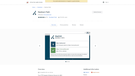 Redirect Path