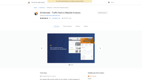 Similarweb extension