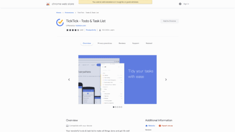 TickTick extension