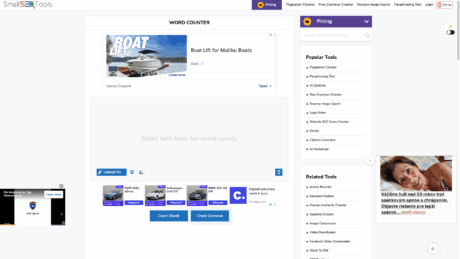 Small SEO Tools Word Counter