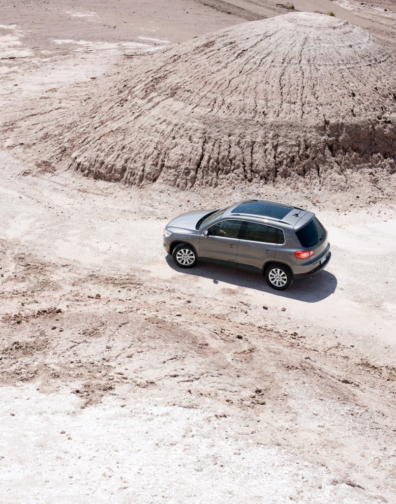 VW Tiguan in the Mojave Desert and Death Valley
