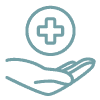 wound care blue icon