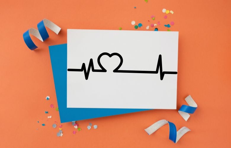 Besonders bei den sensiblen Patientendaten muss eine hohe Datensicherheit gewährleistet werden Symbolische Herzschlaglinie mit Herzmotiv zur Übermittlung von Glückwünschen bei der Praxisübernahme.