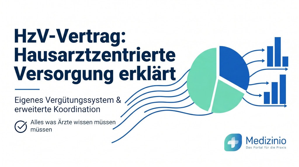 Infografik zur Hausarztzentrierten Versorgung (HzV) für Ärzte