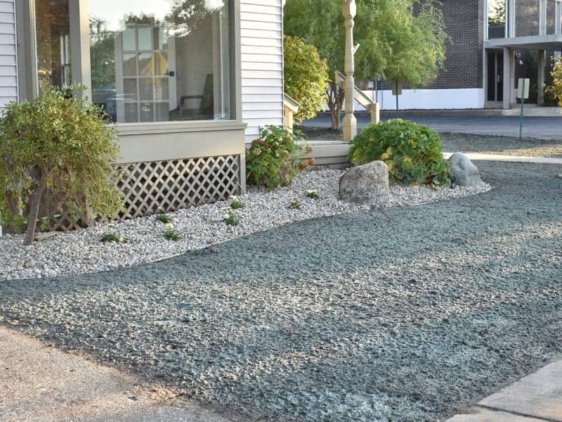Hydroseeding process for quick, healthy lawn growth in residential areas.