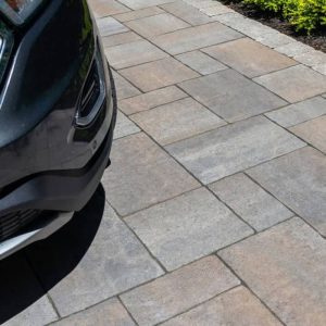 Driveway stone tiles for a stylish and durable outdoor surface.