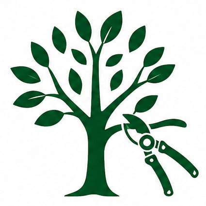 Tree pruning tools for maintaining healthy and attractive trees.
