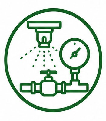 Water leak detection system with sensor and gauge for plumbing monitoring.