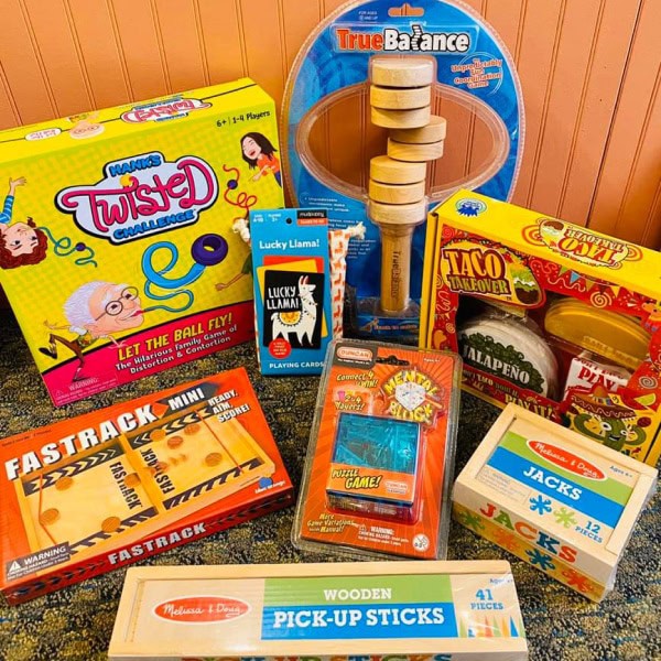 Variety of games and other toys