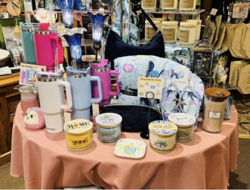display table of kitchen and home decor