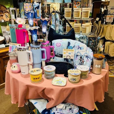 home decor on display table