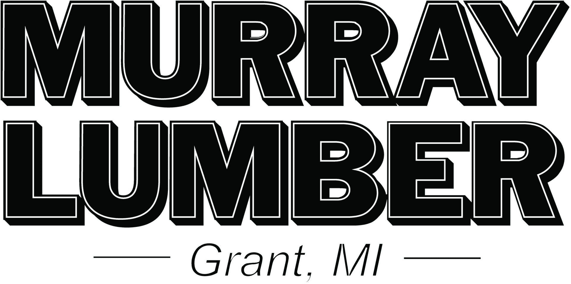 Murray Lumber logo with bold black text and white background.
