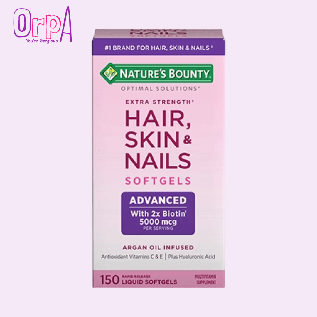 Natures Bounty Extra Strength Hair Skin And Nails 5000 Mcg Of Biotin 150 Softgels Orpa 1371