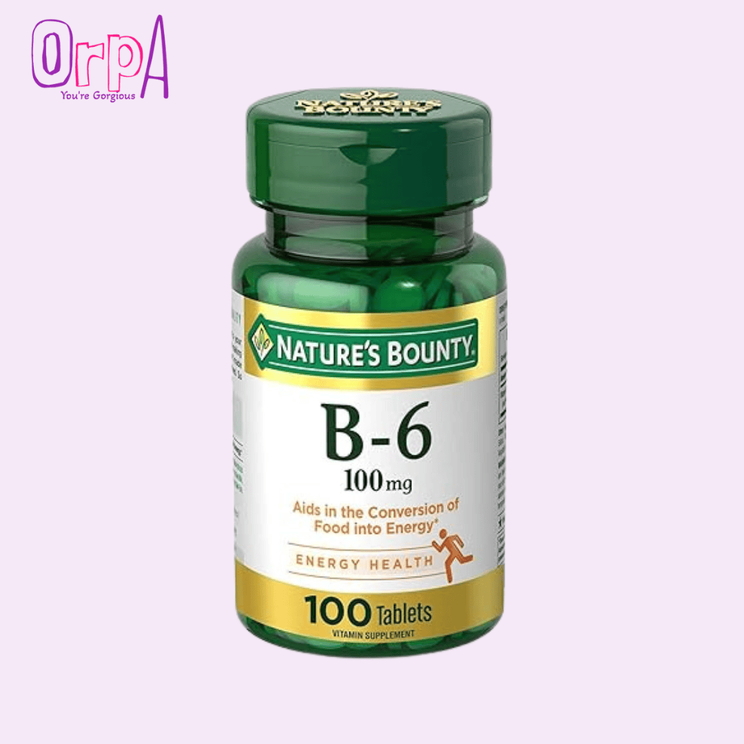 Nature's Bounty Vitamin B6 100mg - 100 Tablets - Orpa