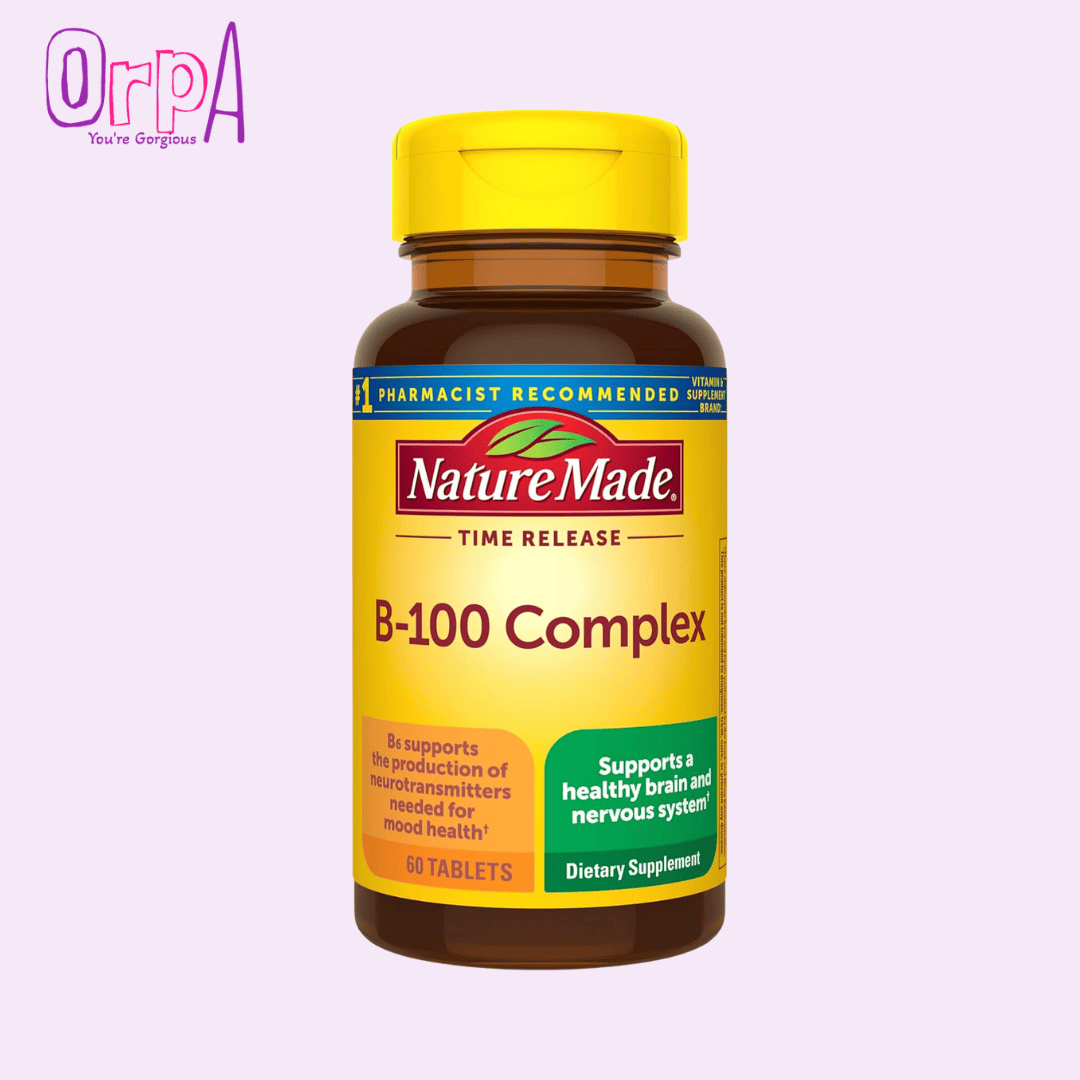 Nature Made Time Release Vitamin B-100 Complex - 60 Tablets - Orpa