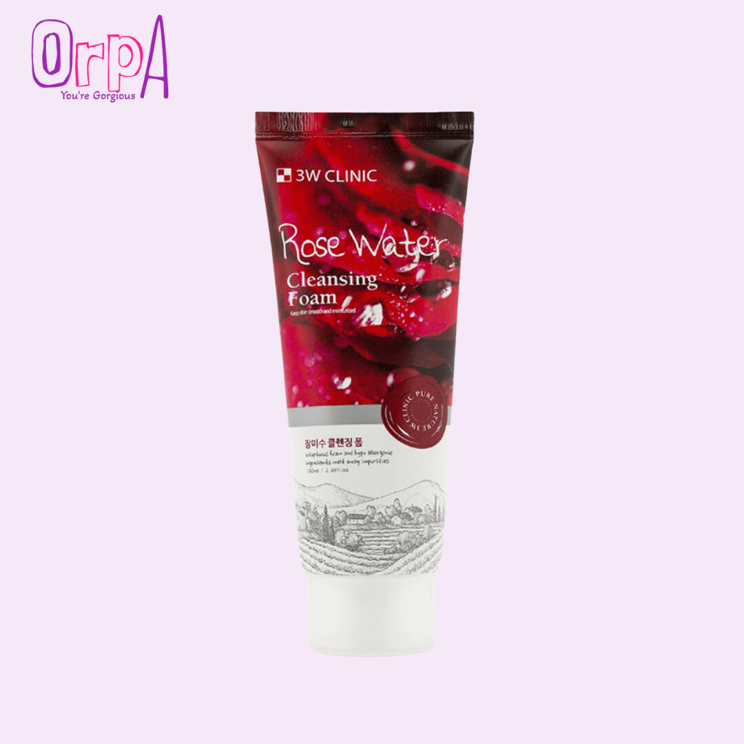 3W Clinic Rose Water Cleansing Foam – 100ml - Orpa