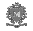 Perspective 3D logo with modern design and shield emblem.