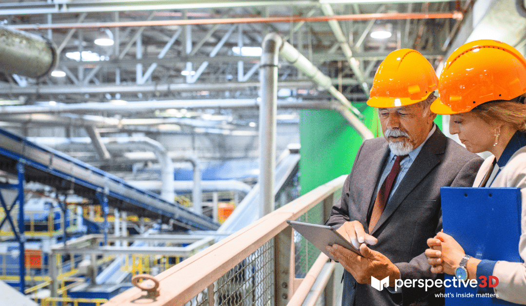 Detailed 3D facility records for industrial environments and manufacturing plants.