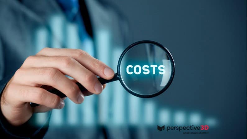 Cost analysis for Matterport 3D scanning including hosting, travel, and add-on fees.