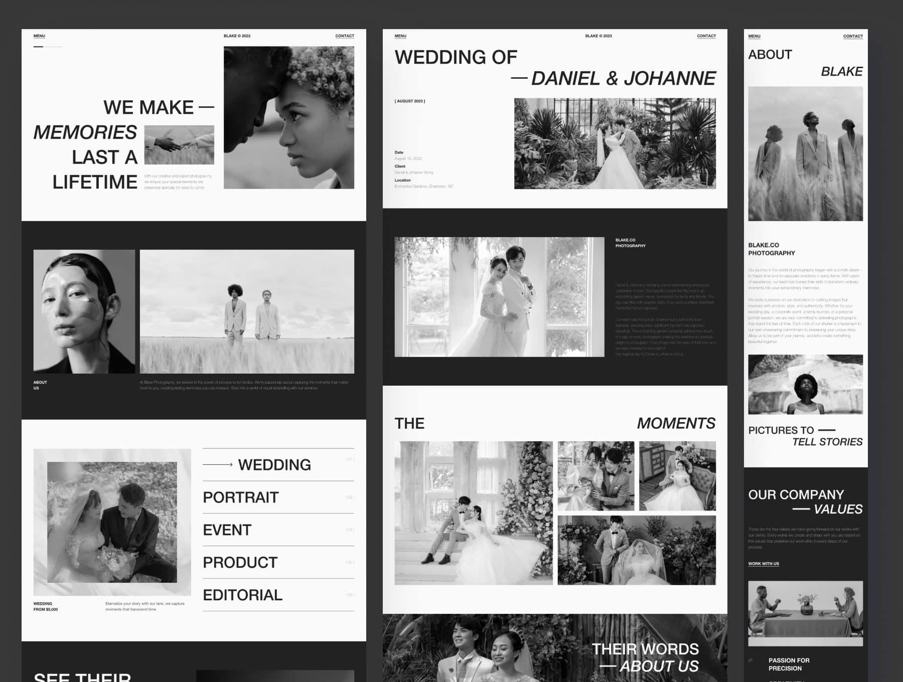 Blake Home - Photography Website Framer Template