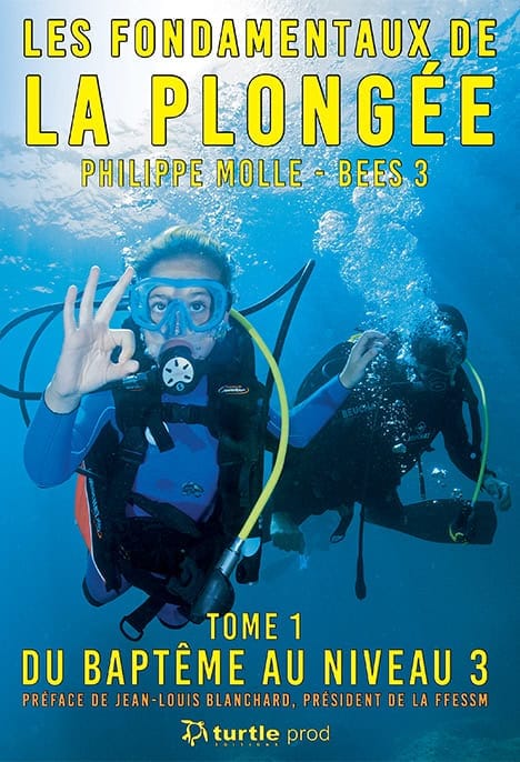 Deux plongeurs explorent sereinement les profondeurs marines, illustrant l'art du baptême de plongée. 🌊 #Plongée