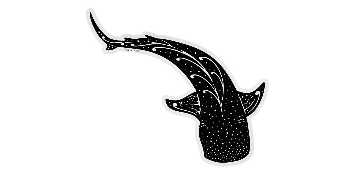 Illustration d'un requin mystérieux dans un style artistique sous-marin. Écosystème marin fascinant.