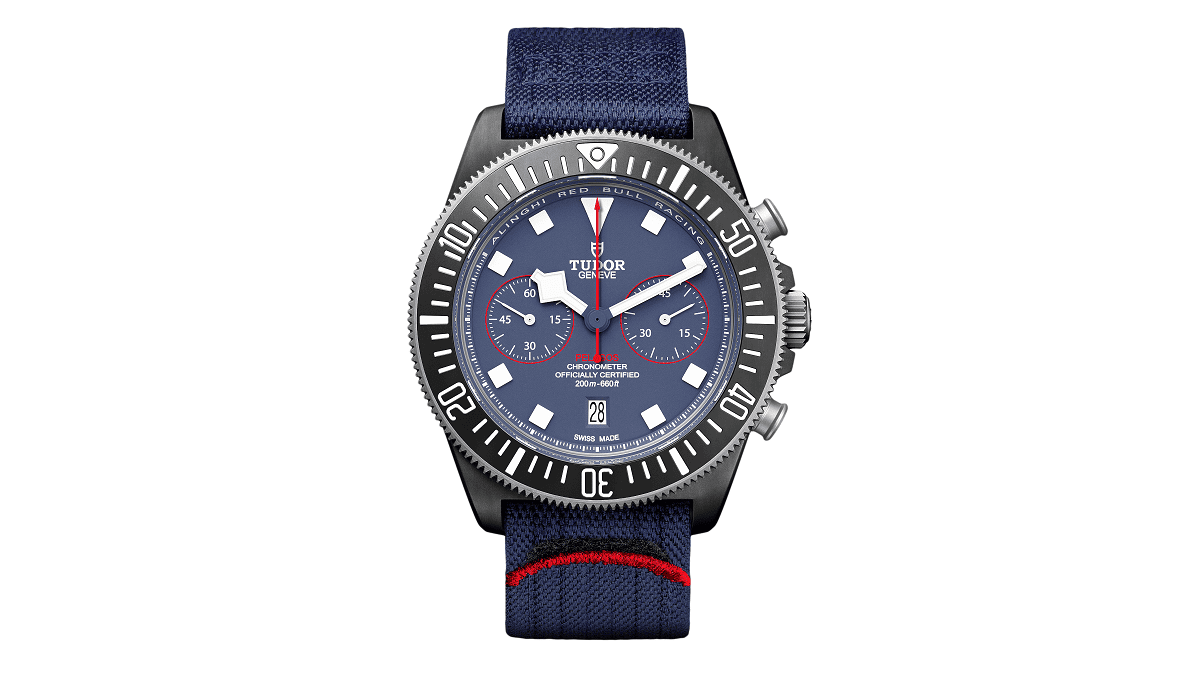 Montre Tudor plongeuse, design nautique, étanchéité 200 mètres, idéale pour les passionnés de mer.