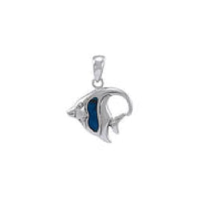 Charmant pendentif en forme de poisson, évoquant l'élégance des récifs coralliens, idéal pour les passionnés de plongée.