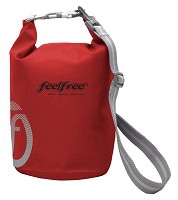 Sac étanche rouge compact idéal pour protéger vos effets personnels lors de vos aventures de plongée; mot-clé: étanchéité.