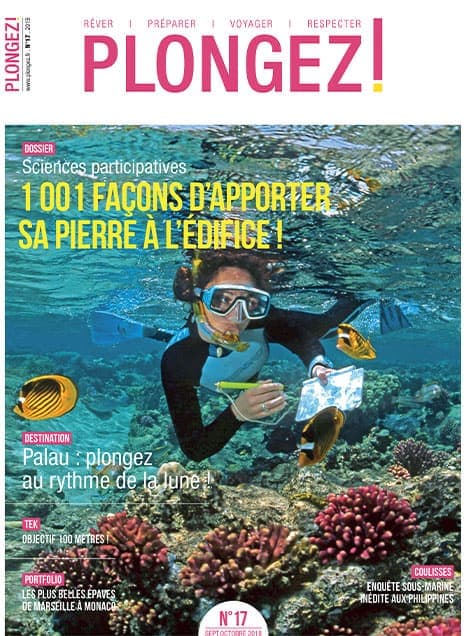 Un plongeur explore les récifs colorés de Palau, mettant en lumière l'importance des sciences participatives dans la prése...