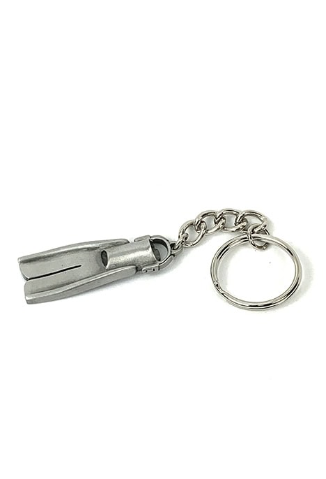 Un porte-clés en forme de palme, symbole élégant pour les passionnés de plongée et d'aventure sous-marine.