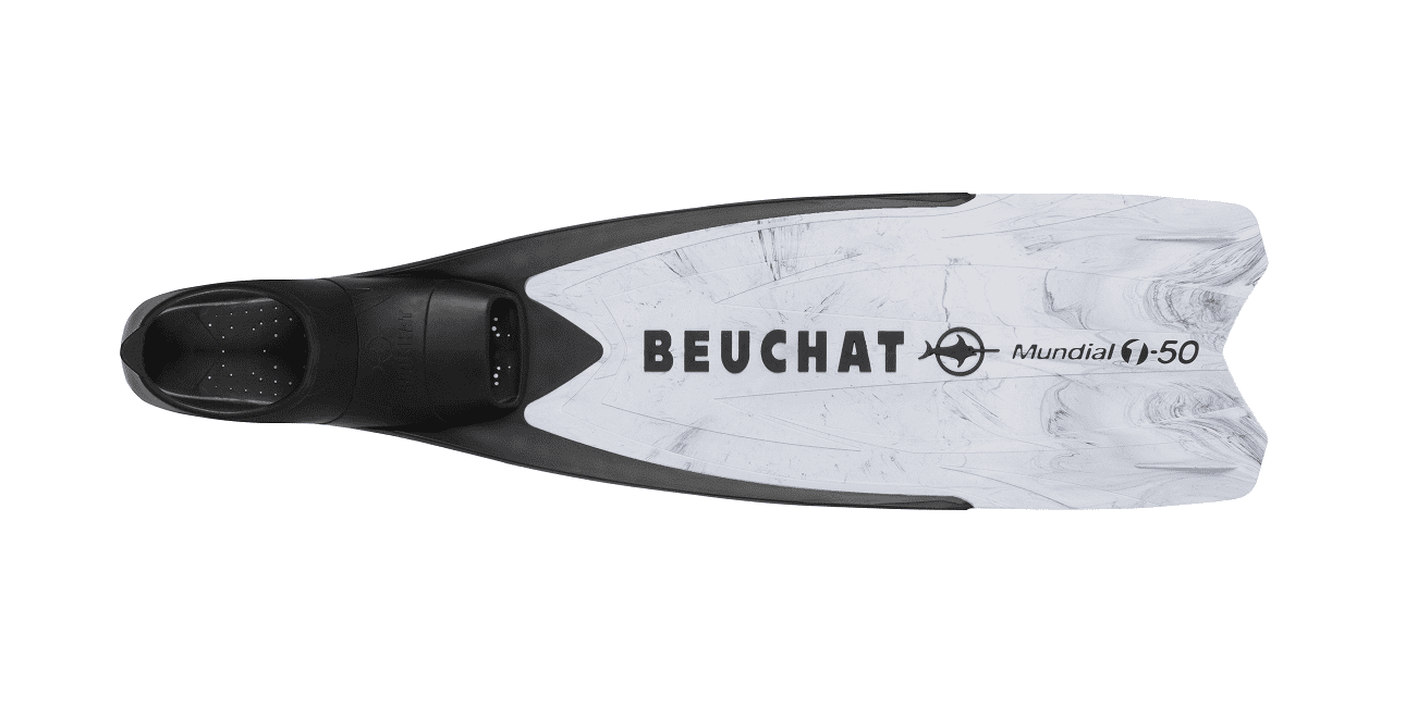 Palmes Fins Mundial One 50 Marbres White 