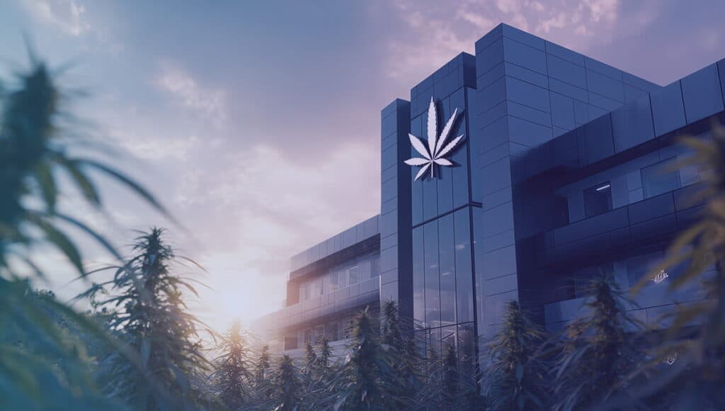 Modern Medical. Best Cannabis Dispensary Near Me that Delivers with Marijuana Leaf Sign
